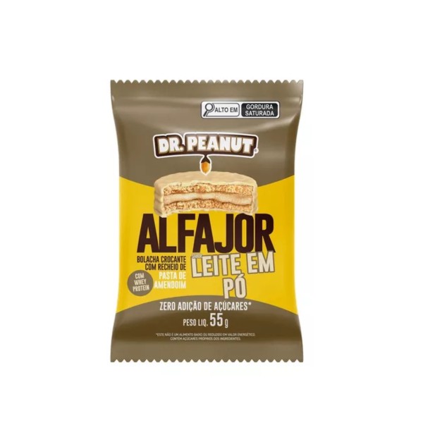 Alfajor 55g leite em pó Dr Peanut