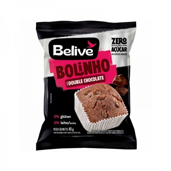 Bolinho 40g double chocolate Belive