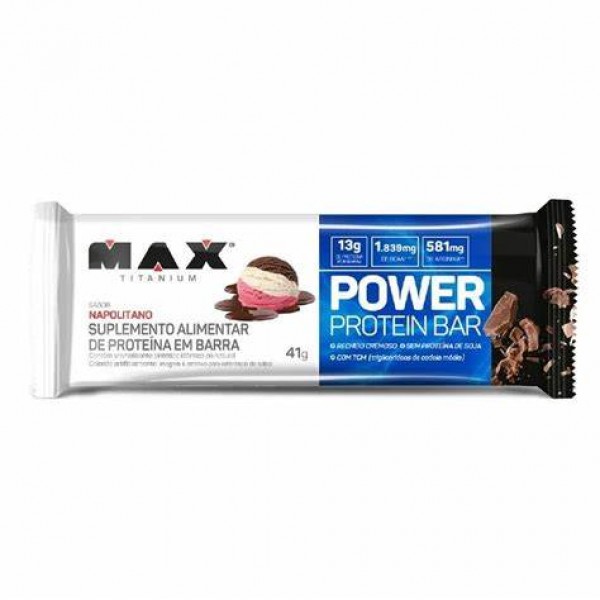 Power Protein Bar 41g Napolitano Max Titanium