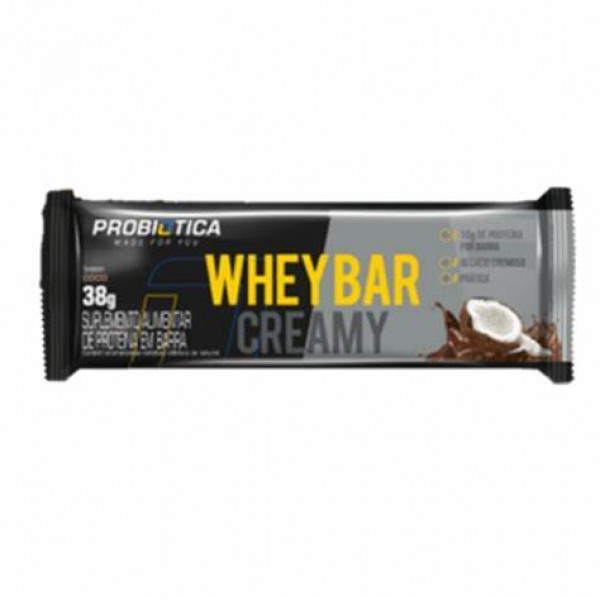 Whey Bar Creamy 38g Coco Probiotica