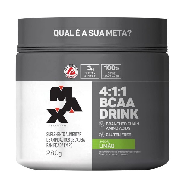 Bcaa 4:1:1 Drink 280g limão Max Titanium