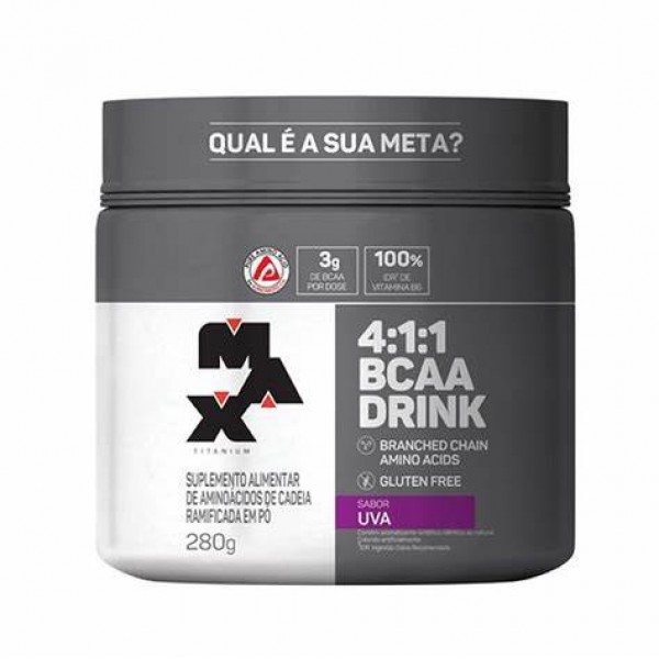 Bcaa 4:1:1 Drink 280g Uva Max Titanium