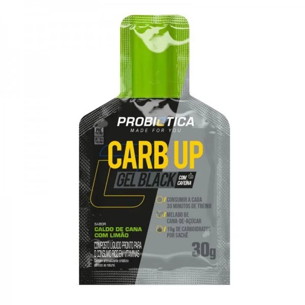 Carb Up black 30g caldo de cana com limão probiotica