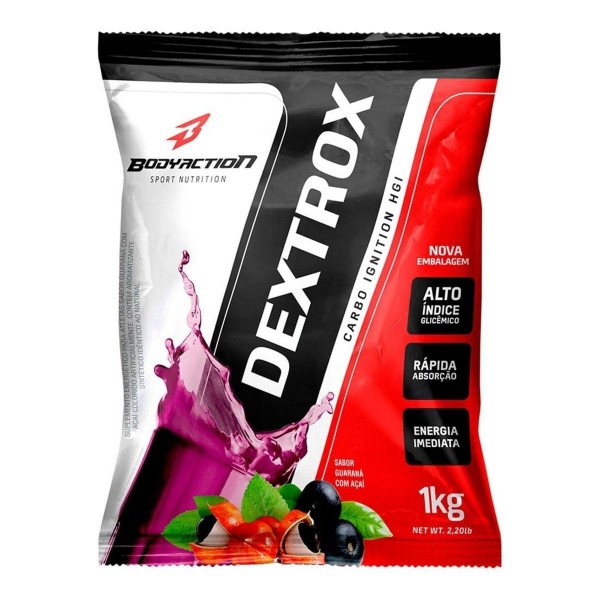 Dextrose 1kg guarana com açai Bodyaction