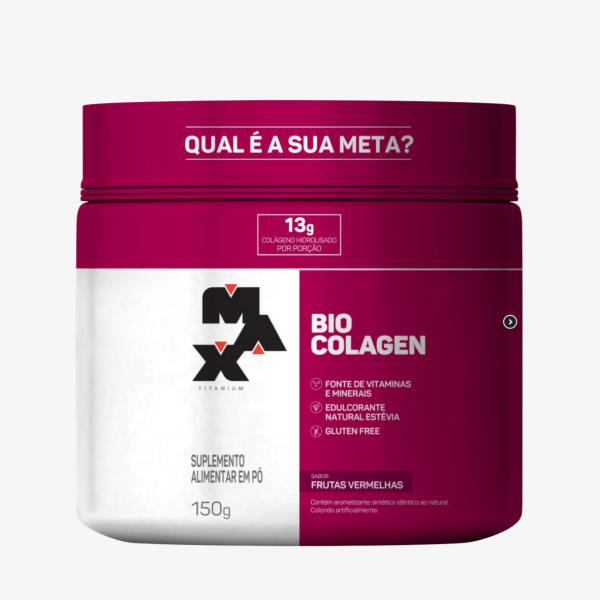 Colagen 120g frutas vermelhas Max Titanium
