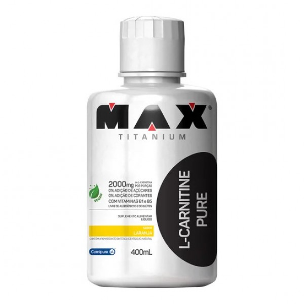 L-carnitine 400ml laranja Max Titanium