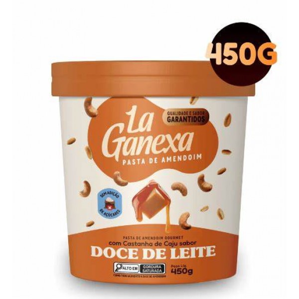 Pasta de Amendoin 450g Doce de Leite La Ganexa