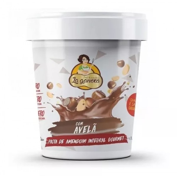 Pasta de Amendoin 1kg Avelã La Ganexa