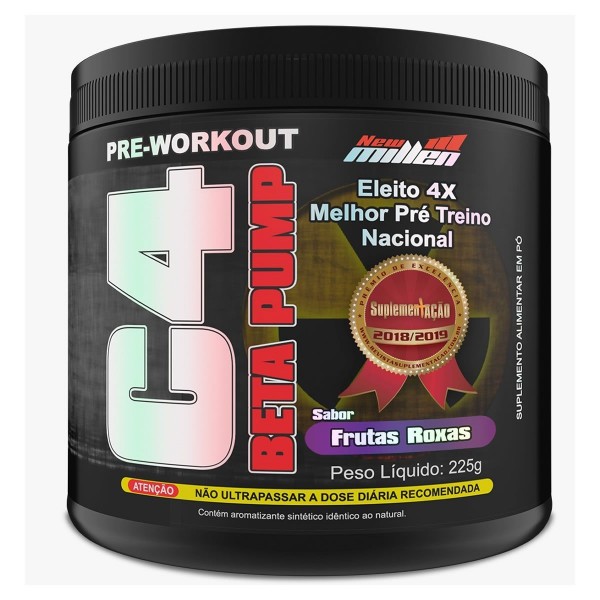 C4 Beta pump 225g frutas roxas New Millen