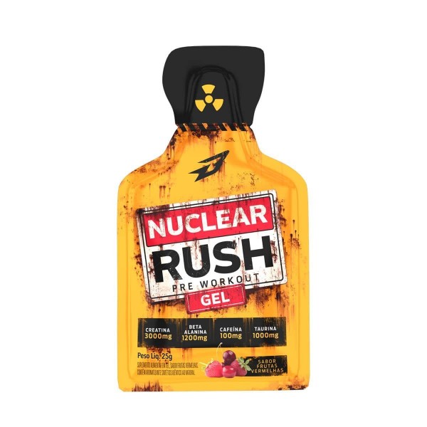 Nuclear Rush Gel 25g Frutas Vermelhas Bodyaction