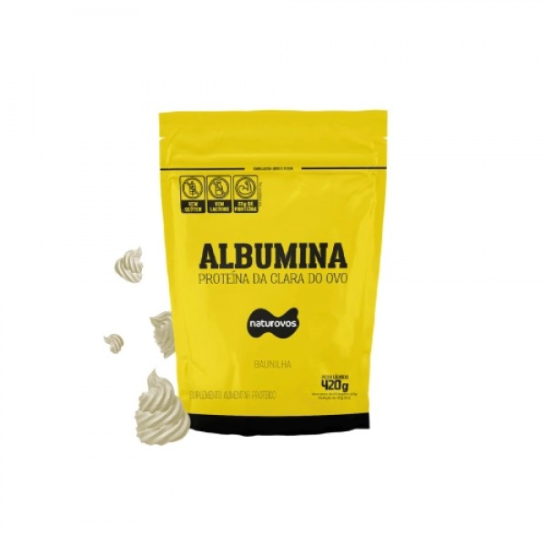 Albumina 420g baunilha Naturovos