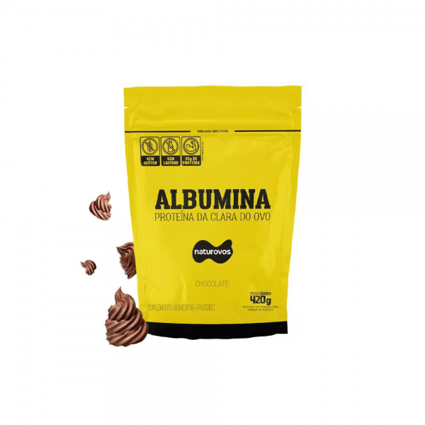 Albumina 420g chocolate Naturovos