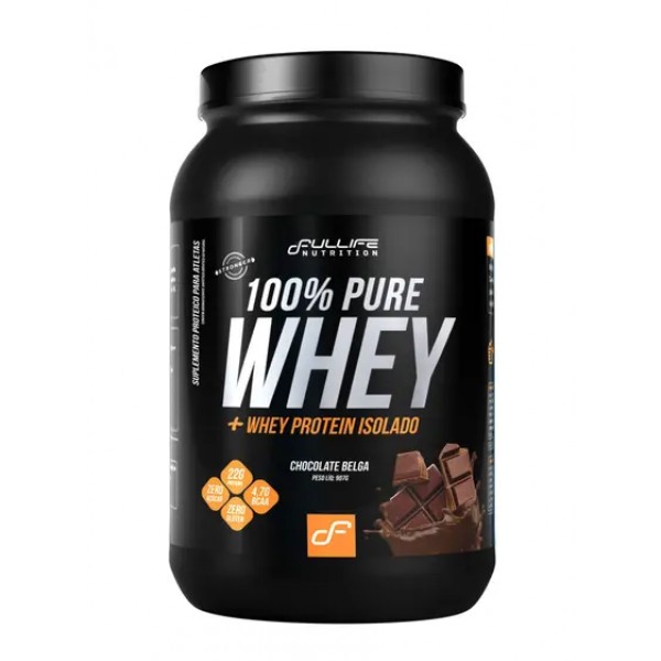 100% Pure Whey pote 900g Fullife - chocolate