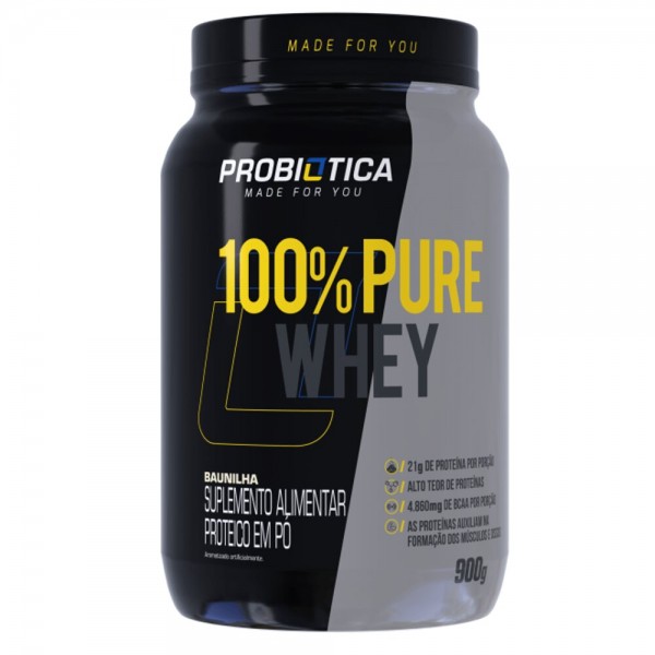 100% Pure Whey 900g pote Probiotica