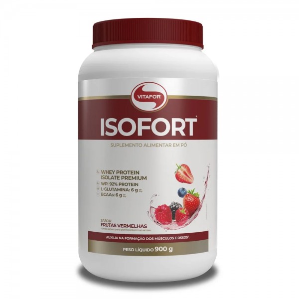 Isofort 900g frutas vermelhas Vitafort