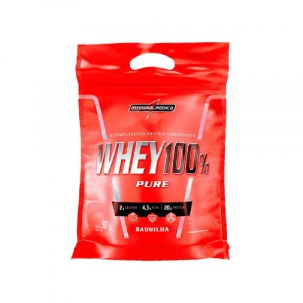Whey 100% refil 907g baunilha Integral Médica
